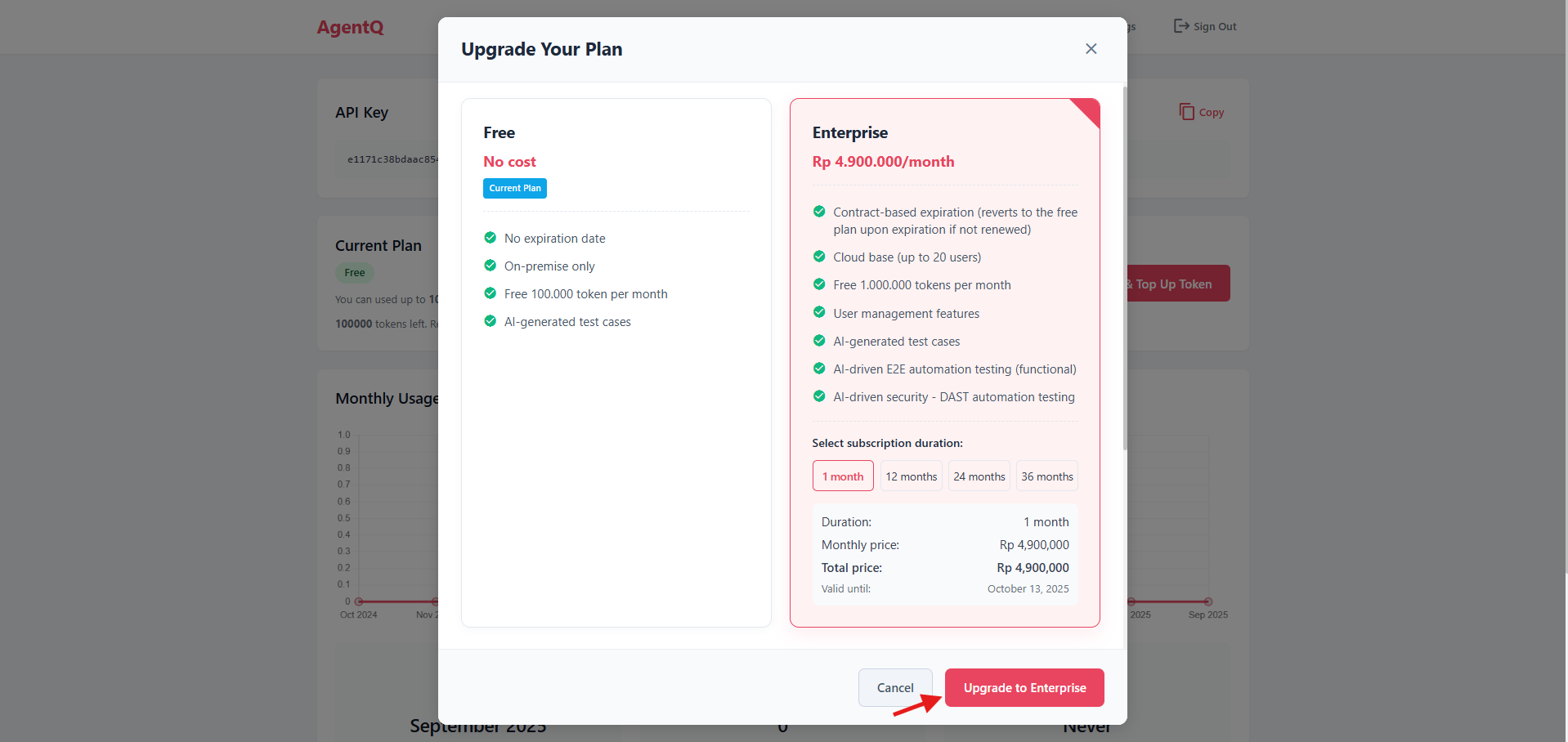 Select Enterprise Plan